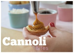 Cannoli Bites - assados ou fritos 1 Cannoli Bites – assados ou fritos