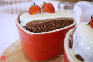 SUFLÊ DE CHOCOLATE com NUTELLA